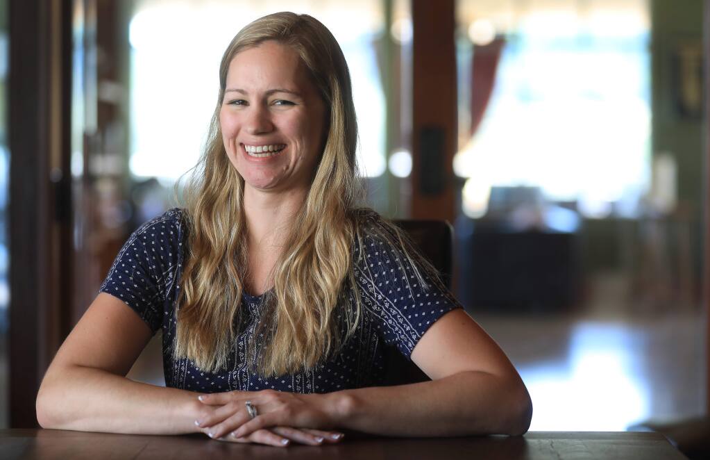 Heidi Finney, director of hospitality at Sbragia Family Vineyards, is pictured on Monday, June 10, 2019 in the Dry Creek Valley. (Kent Porter/The Press Democrat)