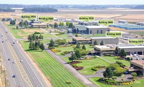 Jackson Family Wines purchased a portion of the Evergreen International Aviation site in McMinnville, Ore., shown here in an image from real estate brokerage CBRE.
