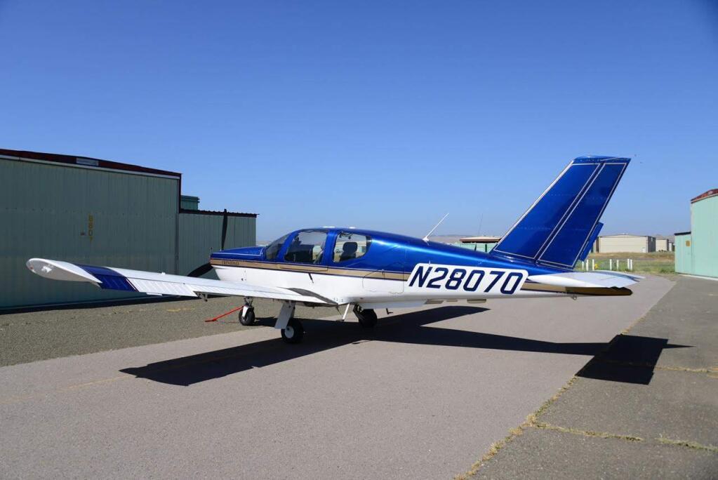 The Socata TB-20 Trinidad plane that went missing en route from Truckee to Petaluma on Monday, April 17, 2017. (COURTESY OF CIVIL AIR PATROL)