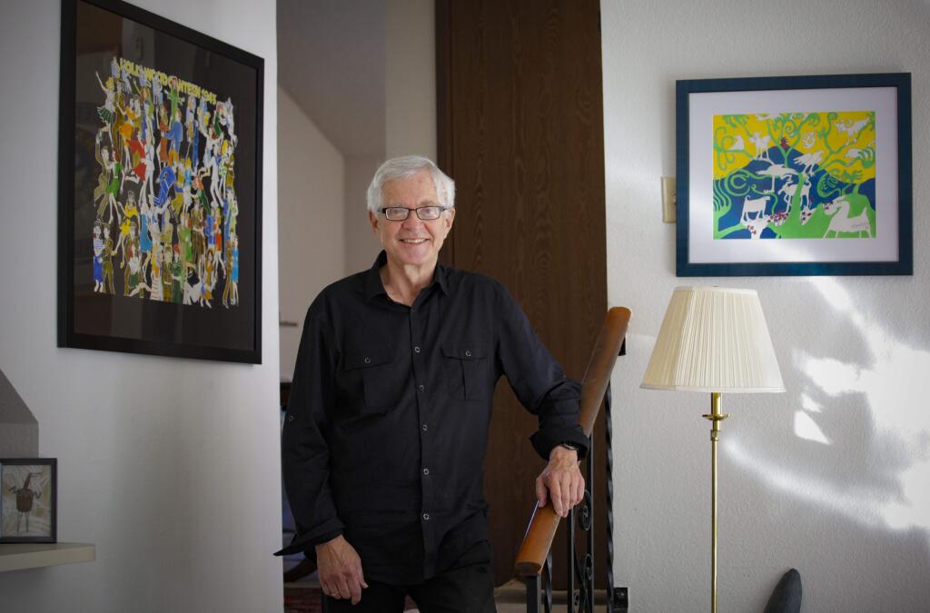 Local author, Charles Rubin, at his home in Petaluma. (CRISTINA PASCUAL/ARGUS-COURIER STAFF)