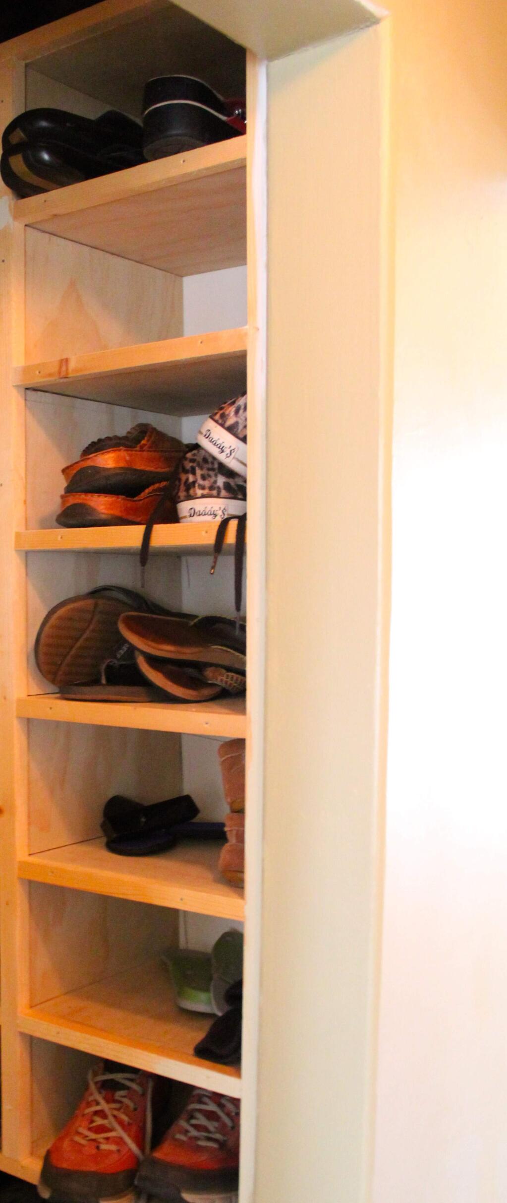 DIY columnist Tom Wilmer writes about how to create a shoe cubby. 2014 TOM WILMER