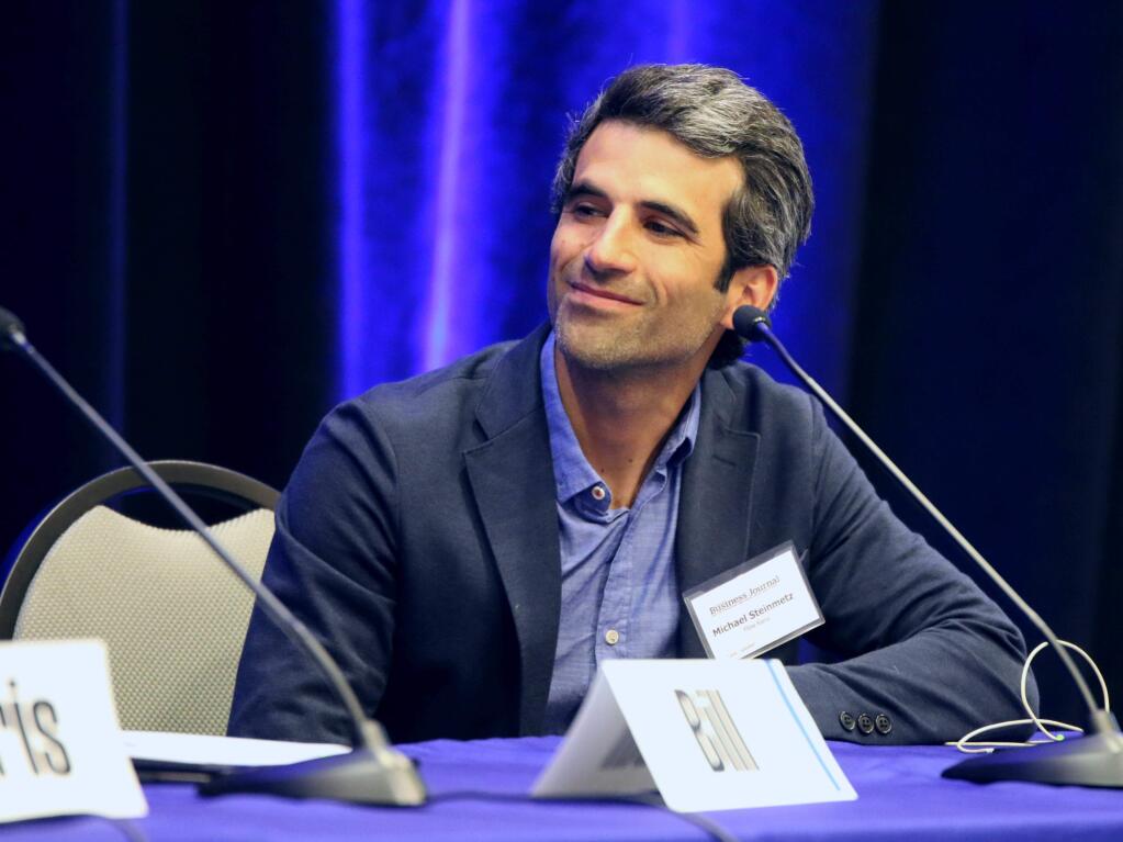 “We are calling on him to save California's cannabis industry so that we can restore our California to its global cannabis leadership position,“ writes Flow Kana co-founder Michael Steinmetz in a Nov. 22 editorial. Here he is seen as a panelist at North Bay Business Journal's North Coast Cannabis Industry Conference on May 9, 2018. (Anthony Borders / North Bay Business Journal)