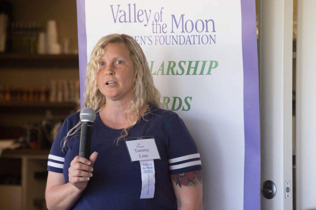 Following a rough upbringing made better with help from the Valley of the Moon Children's Home, Tammy Linn will share in $148.5K of scholarships from the Children's Home Foundation to assist with higher education.