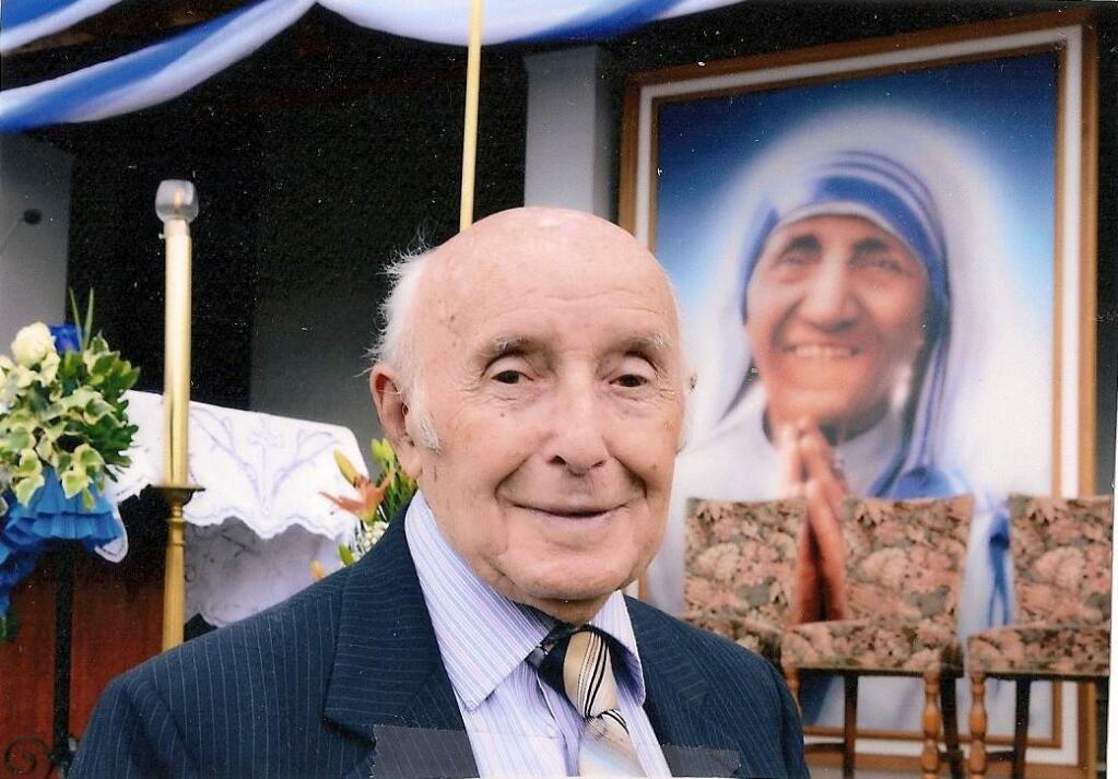 Tony Prendusi at the 2016 canonization at the Vatican of Mother Teresa. (Predusi family)