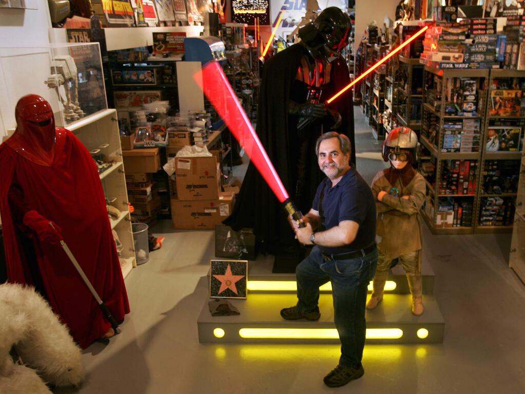 Steve Sansweet is chief executive of Rancho Obi-Wan Inc., a not-for-profit museum in Petaluma that houses the world's largest private collection of 'Star Wars' memorabilia, according to Guinness World Records 2014. For 15 years, he was head of fan relations and director of content management at Lucasfilm Ltd. (CHRISTOPHER CHUNG/THE PRESS DEMOCRAT)