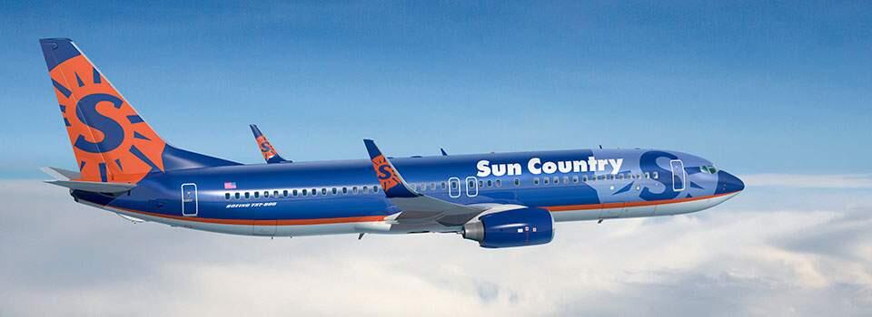A Boeing 737 plane flown by Sun Country Airlines (BOEING)