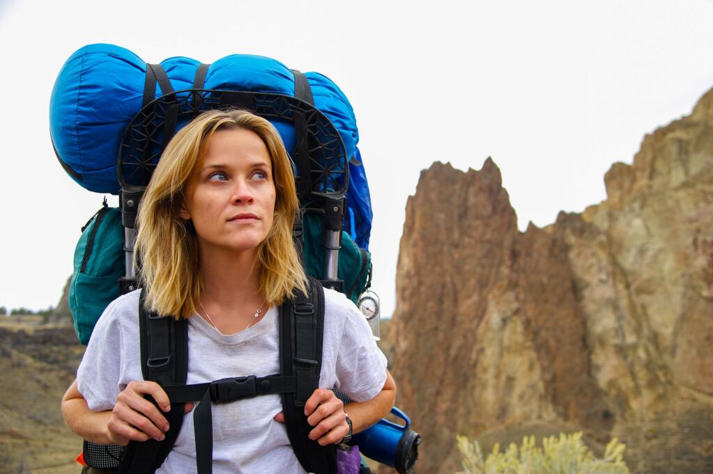 This image released by Fox Searchlight Pictures shows Reese Witherspoon in a scene from the film, 'Wild.' The movie opens in U.S. theaters on Dec. 5, 2014. (AP Photo/Fox Searchlight Pictures, Anne Marie Fox)