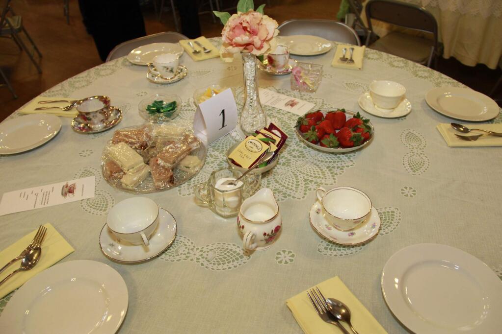 An Afternoon Tea held at the Petaluma Women's Club on March 20, 2016 celebrating Women's History Month in Sonoma County. (Jim Johnson/For the Argus-Courier)