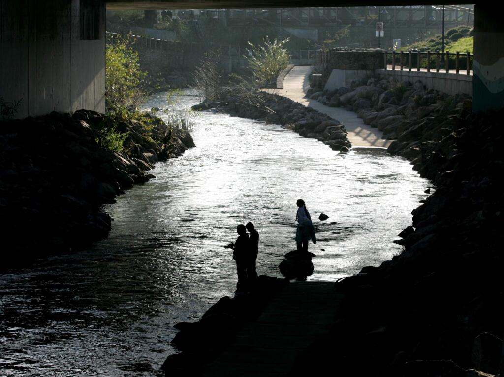 Santa Rosa Creek in downtown Santa Rosa in 2005. (KENT PORTER/ PD FILE)