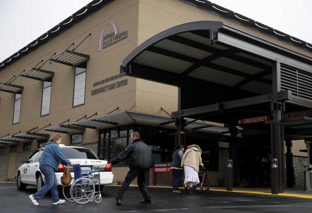 Measure E on the June 6 ballot is a $250-a-year parcel tax for Sonoma Valley Hospital (BETH SCHLANKER / Press Democrat, 2014)