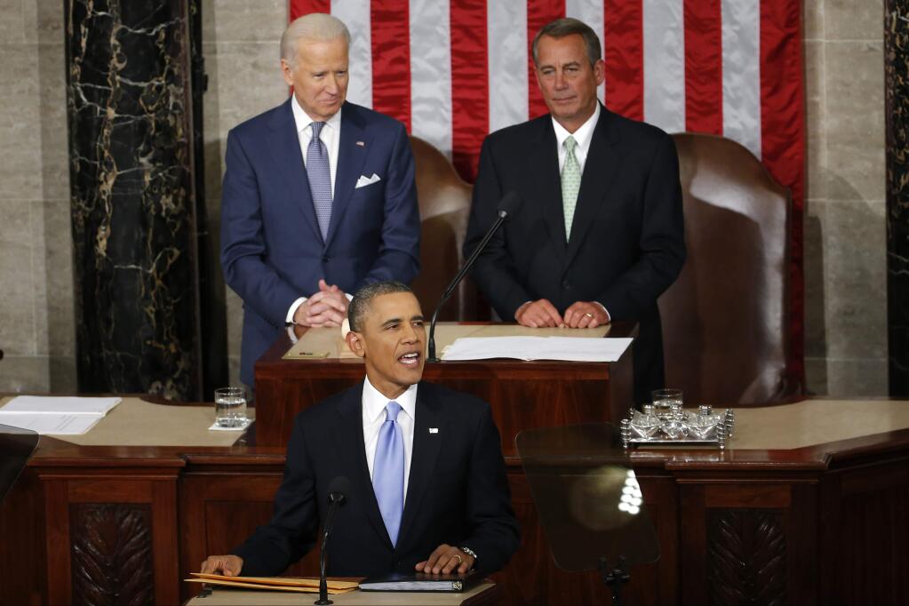 President Barack Obama is scheduled to deliver his State of the Union address tonight. (CHARLES DHARAPAK/ AP)