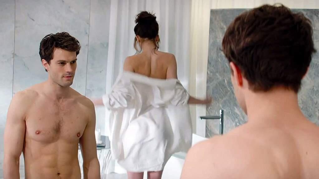 Dakota Johnson and Jamie Dornan in a scene from 'Fifty Shades of Grey.' (Universal Universal Pictures / Focus Features)