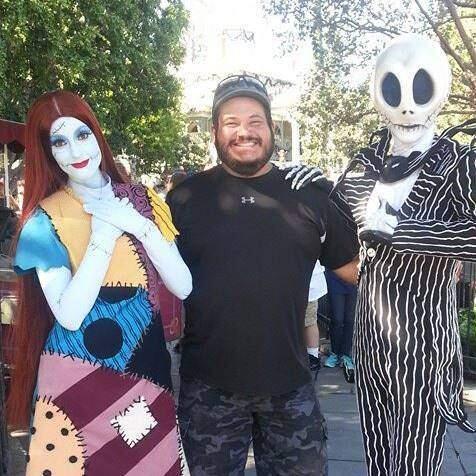 Richie Lemos, with friends, at Disneyland