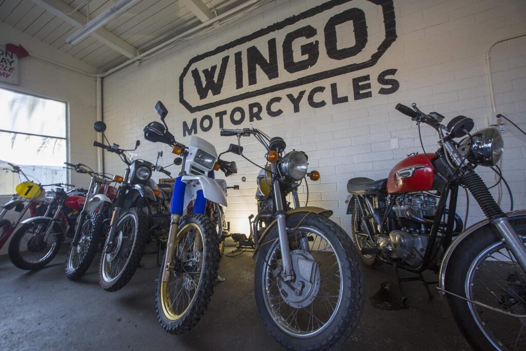 Sorento Imports has been rebranded as Wingo Motorcycles, specializing in sales of and repairs to vintage motorcycles, and in Wingo branded apparel. (Photo by Robbi Pengelly/Index-Tribune)