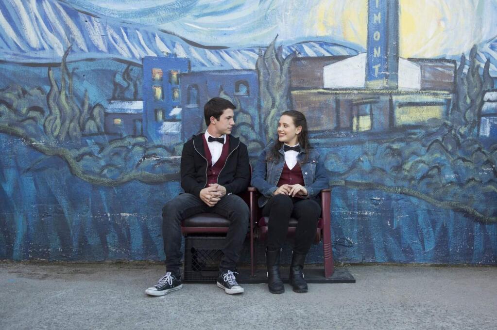 Dylan Minnette and Katherine Langford in '13 Reasons Why.' (IMDB)