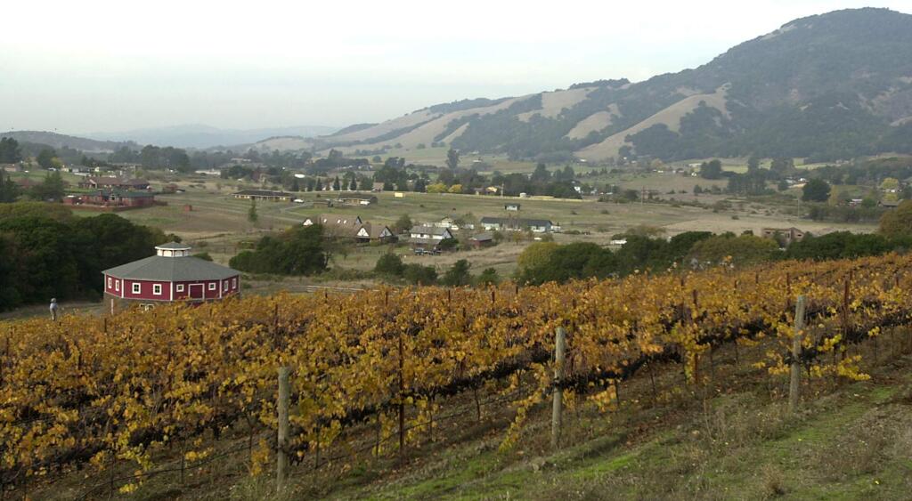 Bennett Valley has been recognized by the Federal government as Sonoma County's newest viticultural area. This area is off Sonoma Mountain Road near Bennett Valley Road. (PD FILE 2003)
