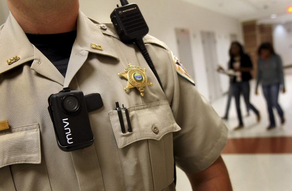 Legislation pending in Sacramento would increase access to body-camera video. (STAN CARROLL / Memphis Commercial Appeal)