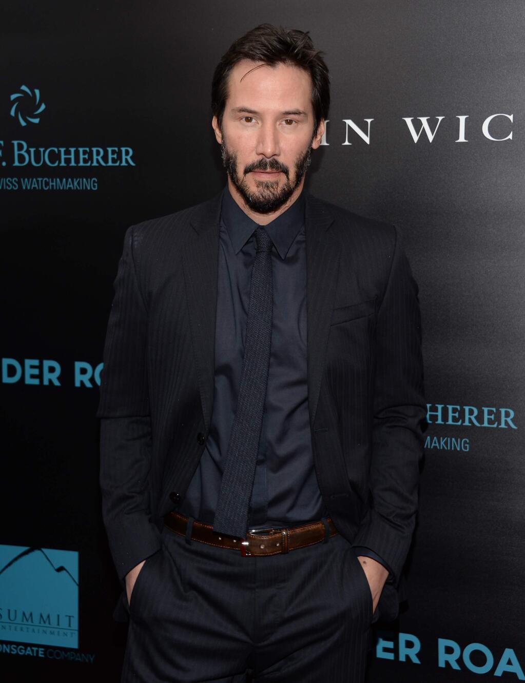 Actor Keanu Reeves attends a special screening of 'John Wick' at the Regal Union Square on Monday, Oct. 13, 2014, in New York. (Photo by Evan Agostini/Invision/AP)