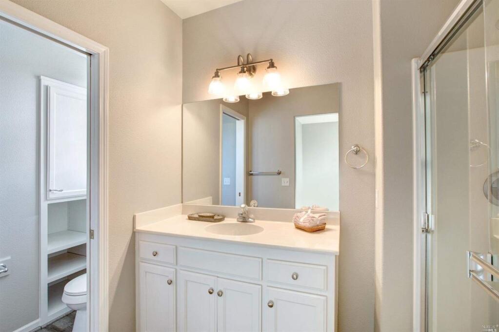 One of three bathrooms at 17910 Greger St., Sonoma. Property listed by Tiffany Knef/W Real Estate, tiffanyknef.com, 707-337-1439. (Courtesy of BAREIS MLS)