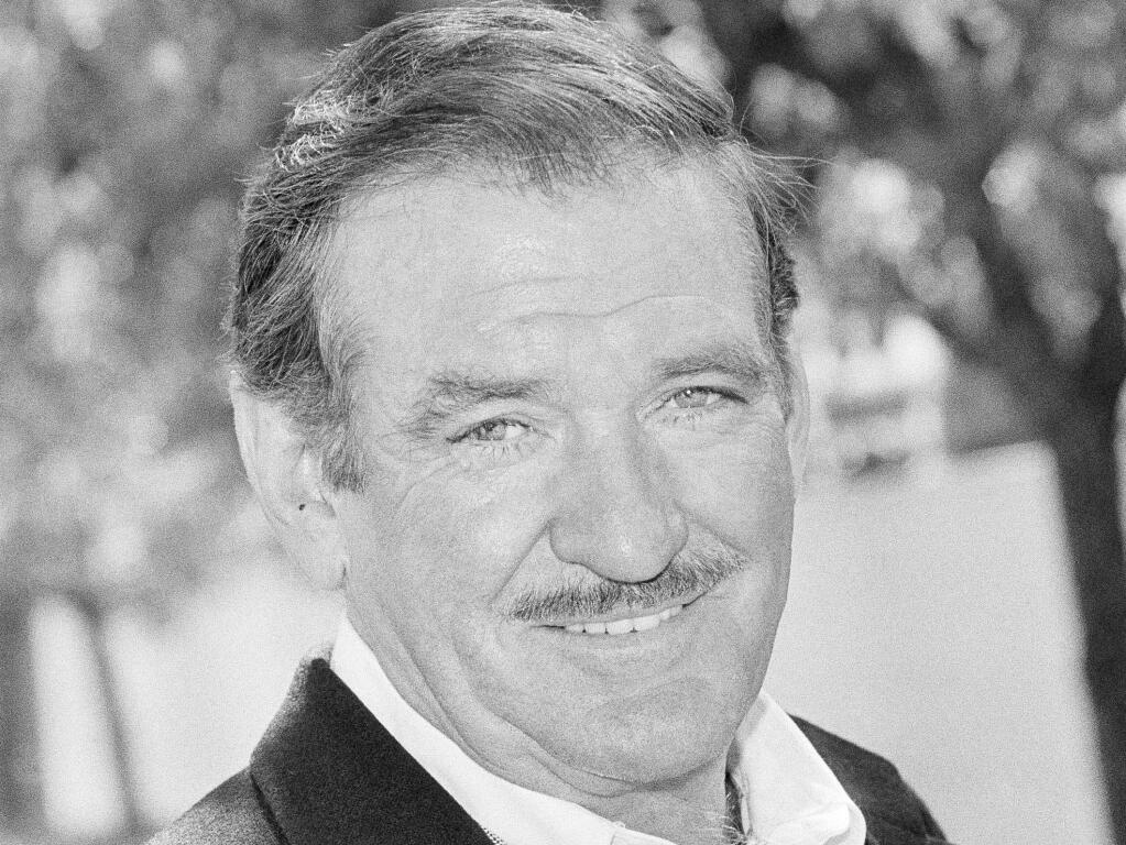 FILE - In this Nov. 11, 1986 file photo, actor Rod Taylor returns to television CBS series, 'The Outlaws,' in Calif. Taylor, the suave Australian actor whose brawny good looks made him a leading man for films ranging from thrillers to Westerns, has died at age 84. The actor's daughter, Felicia Taylor, told the Los Angeles Times he died Wednesday, Jan. 7, 2015, in Los Angeles. (AP Photo/Reed Saxon, File)