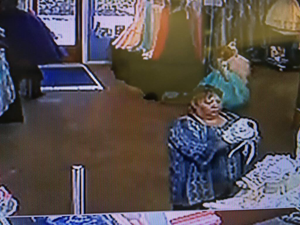 Petaluma police Wednesday released a security camera image of the women suspected of stealing jewelry from a local boutique. (Photo courtesy of the Petaluma Police Department)