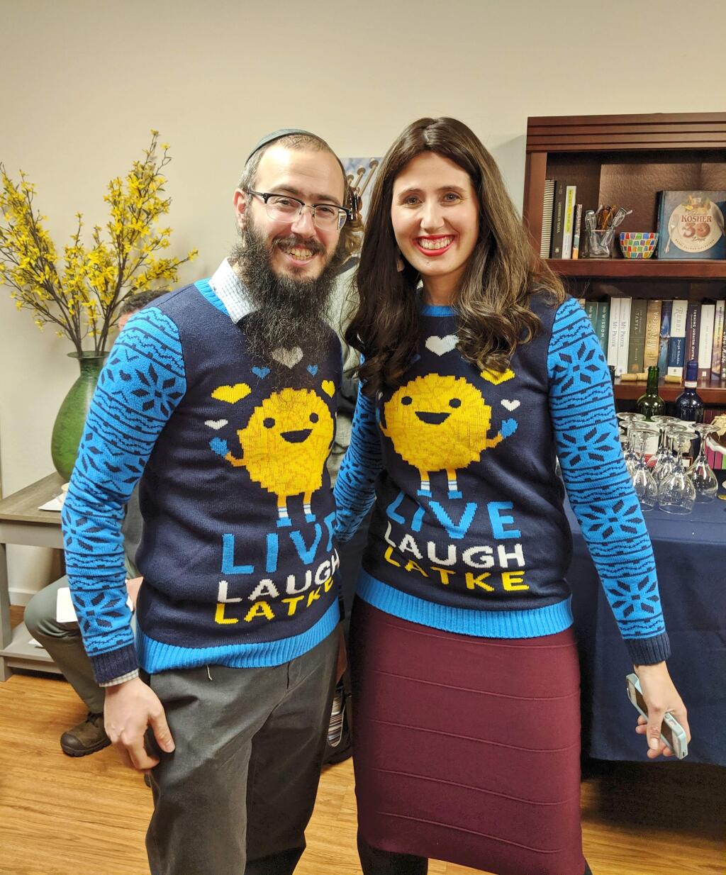 Dovid and Devorah Bush of the Chabad Jewish Center. (Houston Porter/for the Argus-Courier)