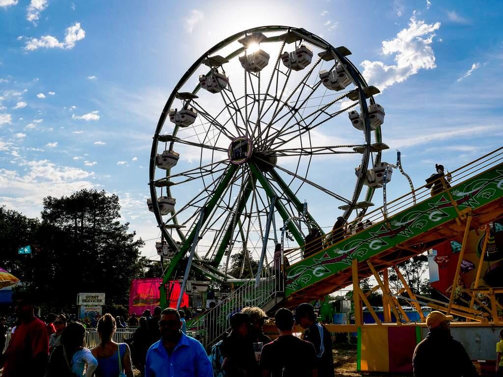 The midway rides and games are a major part of the annual Sonoma-Marin Fair.