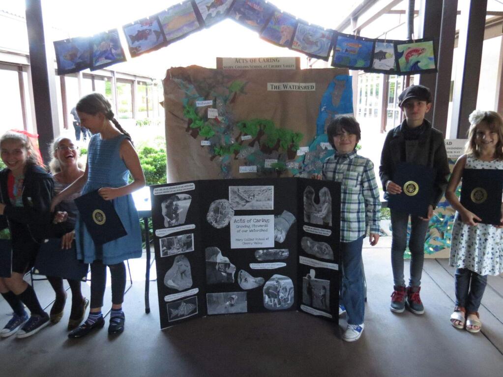 Students showcased what they have learned about the Petaluma River watershed at the Santa Rosa Junior College Petaluma campus, Thursday, May 18. (Friends of the Petaluma River)