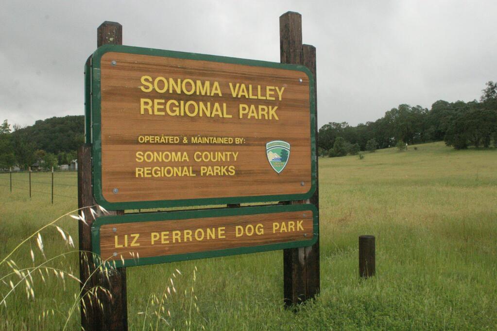 Entrance to the 202-acre Sonoma Valley Regional Park, off Highway 12 between Arnold Dr. and Madrone Dr. (Christian Kallen/Index-Tribune)