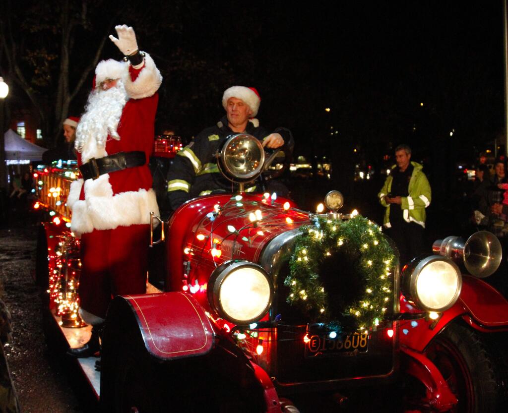 Santa will make his annual appearance on the Plaza on Dec. 1. Index-Tribune file photo .