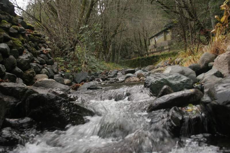 Sonoma Creek, just outside Sugarloaf Ridge State Park, at the location of the old Golden Bear Lodge, where childhood memories all around.