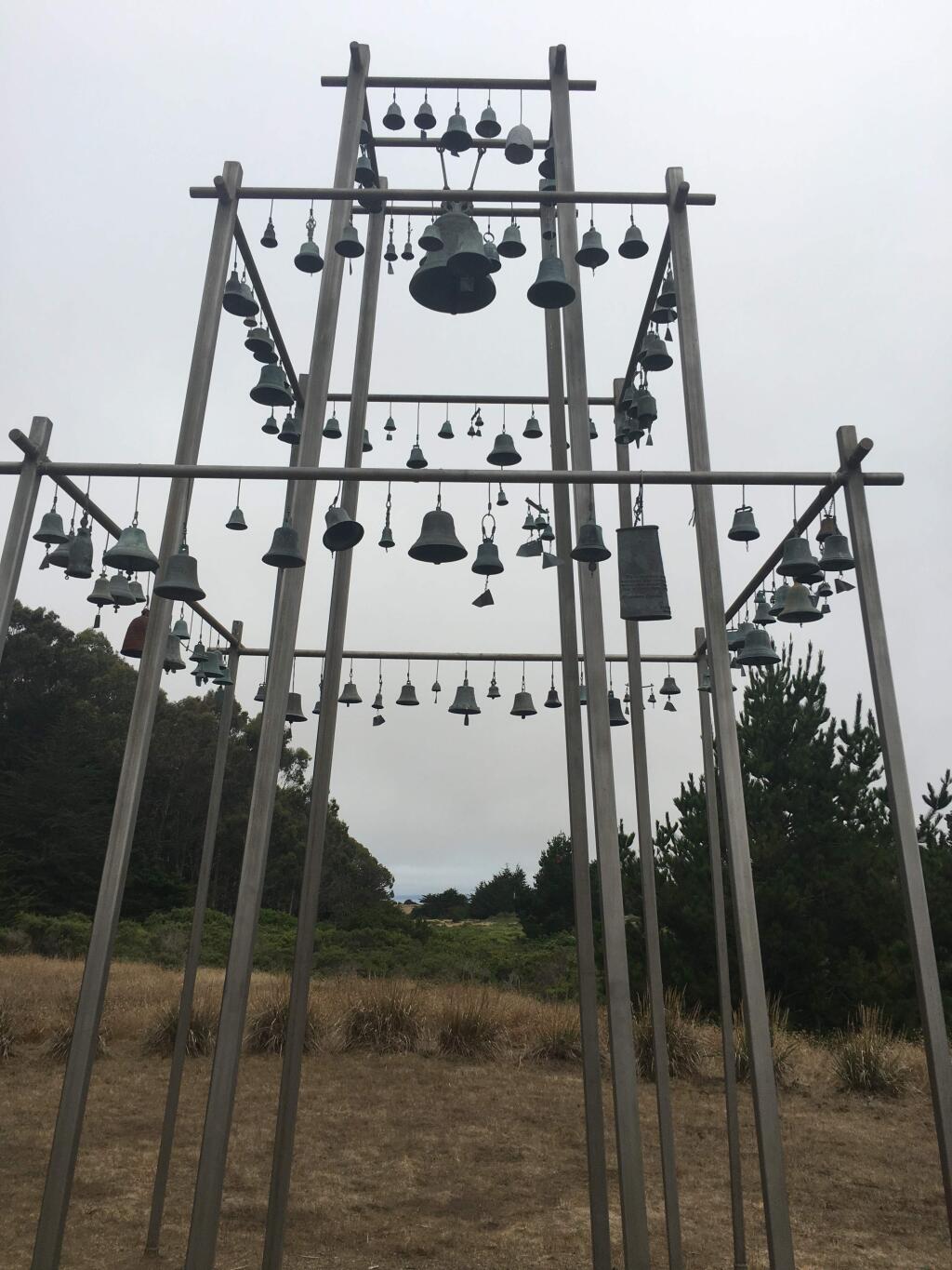 The Children's Bell Tower in Bodega Bay is the start of the new Coastal Prarie Trail. CAROL EBER
