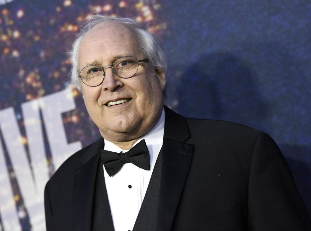 FILE - In this Feb. 15, 2015 file photo, Chevy Chase attends the SNL 40th Anniversary Special at Rockefeller Plaza, in New York. Chase has checked into a rehab facility in Minnesota for treatment for an alcohol problem. Chase's publicist Heidi Schaeffer said Monday, Sept. 5, 2016, that Chase is at Hazelden Addiction Treatment Center for what she calls a 'tune-up' in his recovery. (Photo by Evan Agostini/Invision/AP, File)