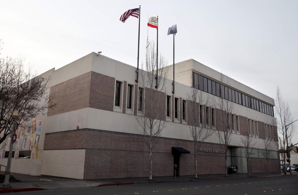 Press Democrat Building in Santa Rosa. (CHRISTOPHER CHUNG / The Press Democrat)