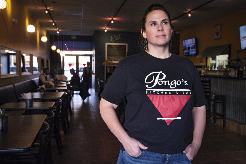 Petaluma, CA, USA. Tuesday, January 13, 2020._The new minimum wage requirement of $15/hour in California will make an impact on businesses like Pongo's restaurant in East Petaluma, co-owned by Kathleen Stafford. (CRISSY PASCUAL/ARGUS-COURIER STAFF)