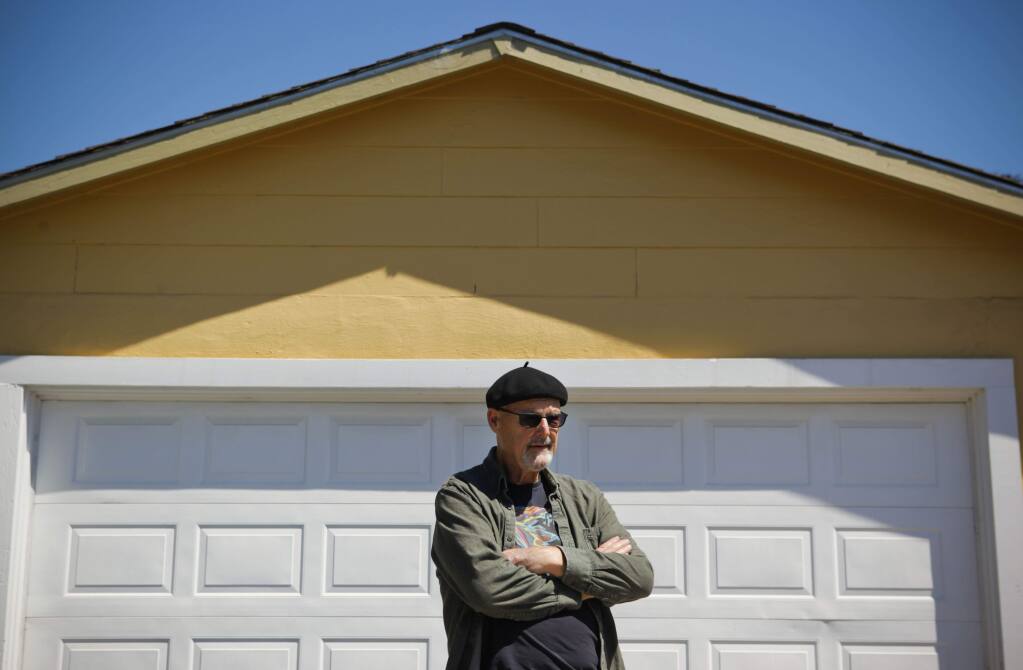 Petaluma, CA, USA. Tuesday, May 23, 2017._ Homeowner Robert is frustrated by the roadblocks that make it difficult to build granny units or additions to houses. He would like to convert his garage, where he works from home, into a small apartment someday.(CRISSY PASCUAL/ARGUS-COURIER STAFF)