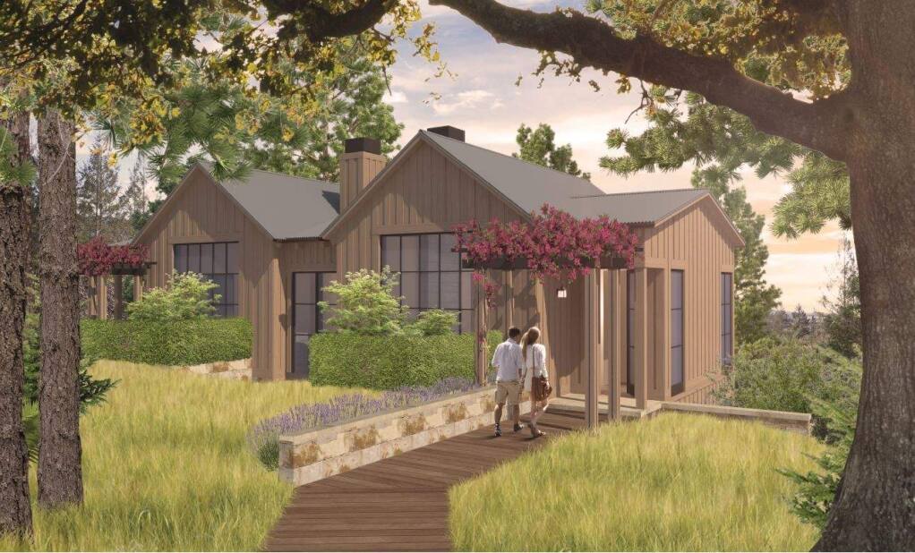 An artist rendering of the Resort at Sonoma Country Inn. (COURTESY OF TOHIGH INVESTMENT)