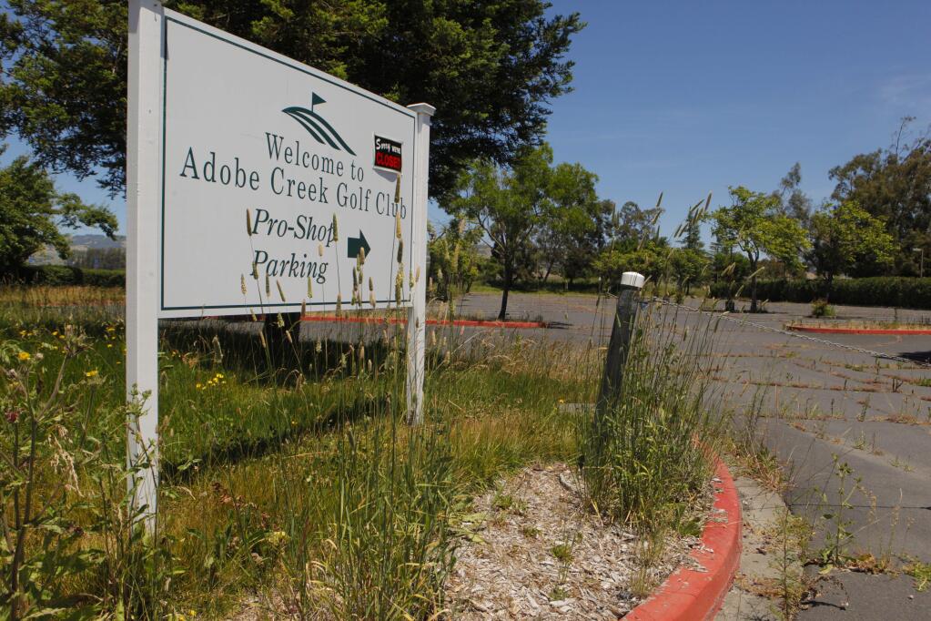 Petaluma, CA, USA. Tuesday, May 23, 2017._ The Adobe Creek Golf Course has closed and homeowners are upset that it's gone and the property is not being maintained. (CRISSY PASCUAL/ARGUS-COURIER STAFF)