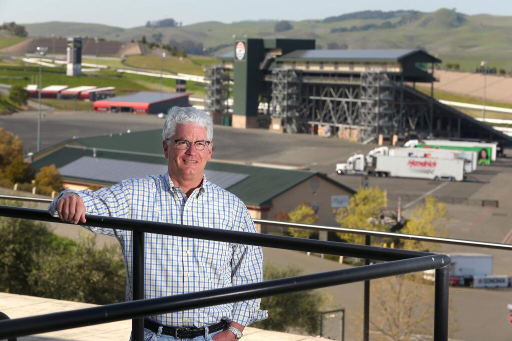 Steve Page, president and general manager of Sonoma Raceway. (Christopher Chung/ The Press Democrat)