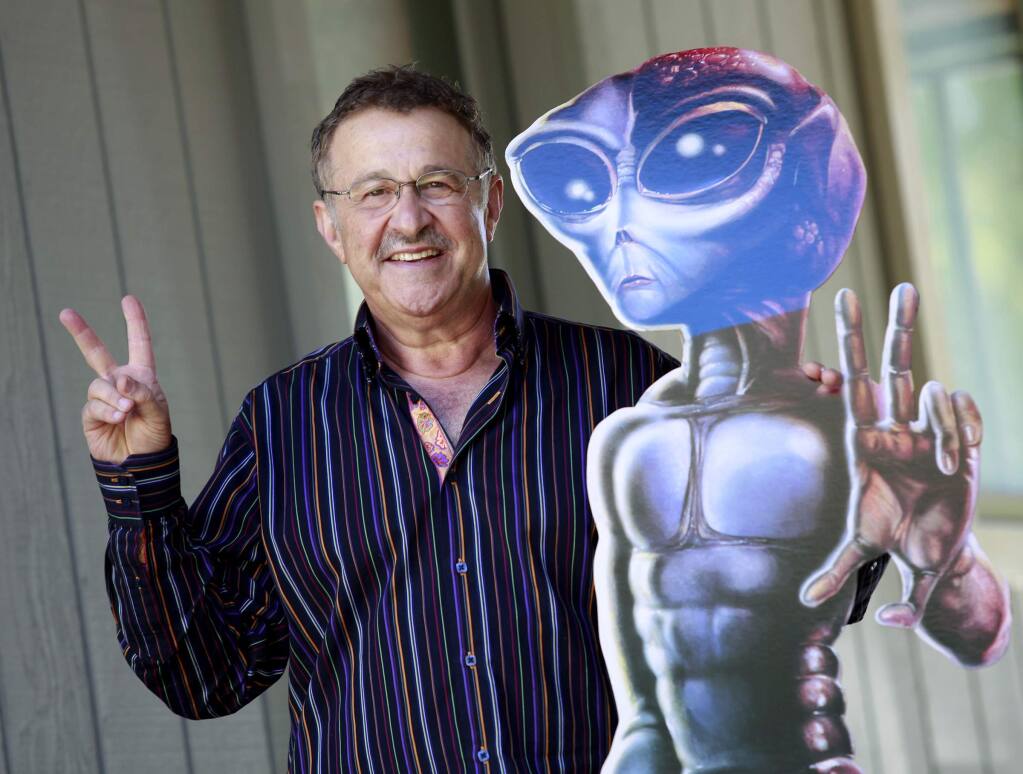 UFOlogist Jim Ledwith at his home in Sonoma. File photo. (BETH SCHLANKER/ The Press Democrat)