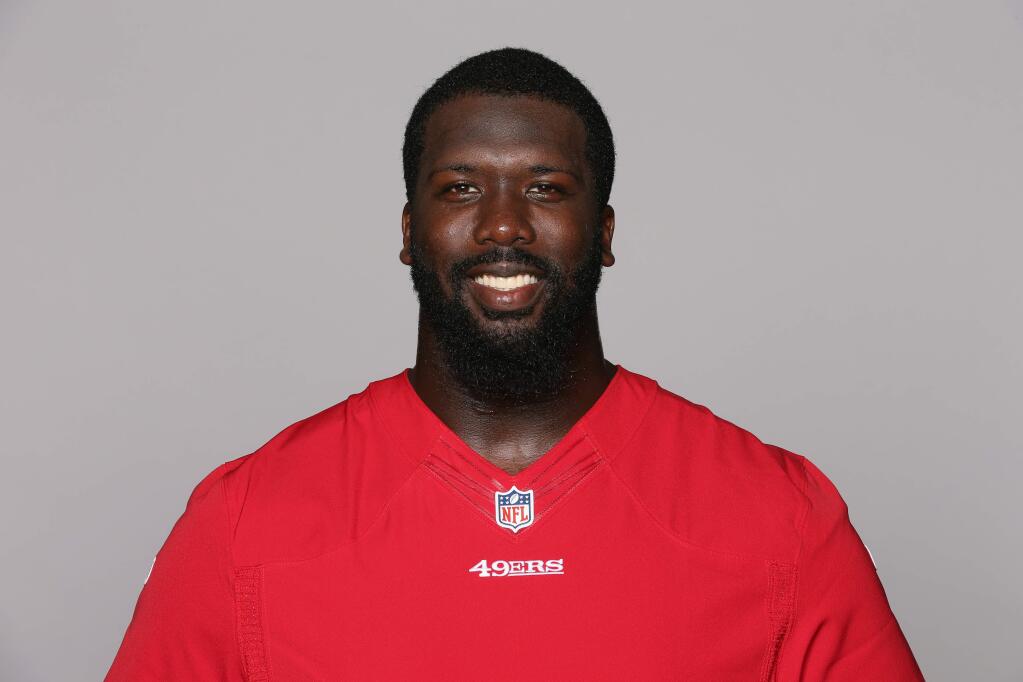 This is a 2015 photo of Quinton Dial of the San Francisco 49ers NFL football team. This image reflects the San Francisco 49ers active roster as of Wednesday, April 29, 2015 when this image was taken. (AP Photo)
