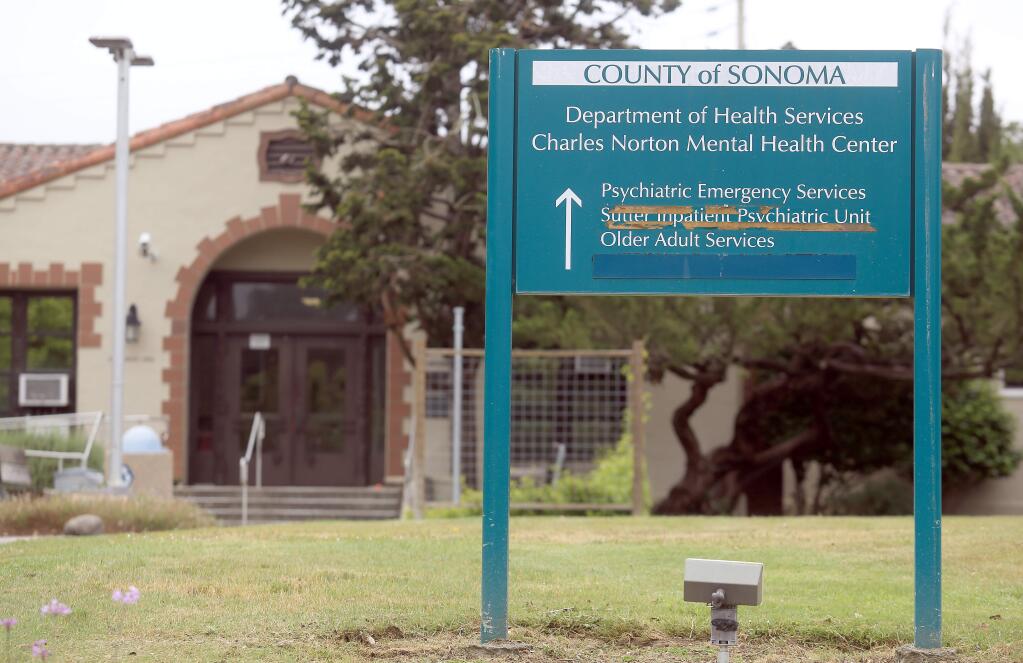 Sonoma County behavioral health building in Santa Rosa. (KENT PORTER / The Press Democrat, 2015)