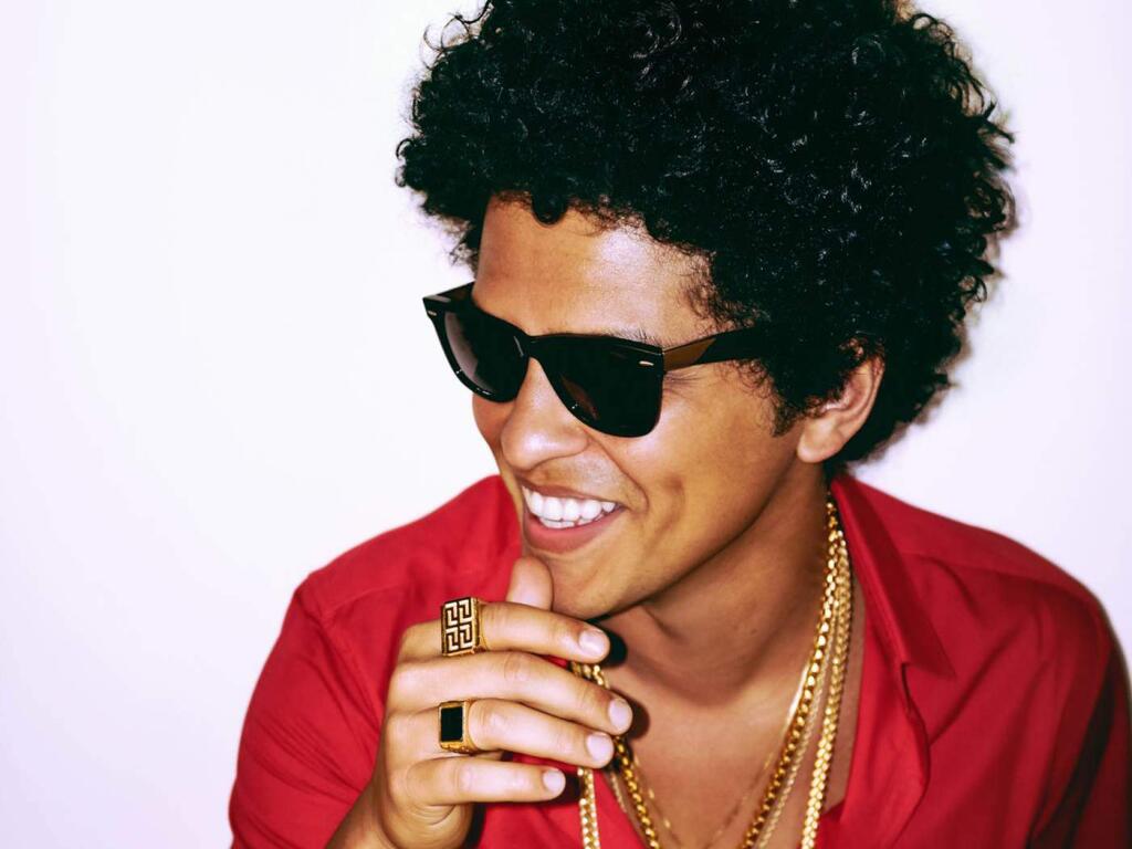 Music superstars Bruno Mars (pictured), The Killers and Muse will headline the sixth annual BottleRock Napa Valley 2018 music, wine, food and brew festival to be held May 25-27 at the Napa Valley Expo grounds in Napa. (COURTESY PHOTO)