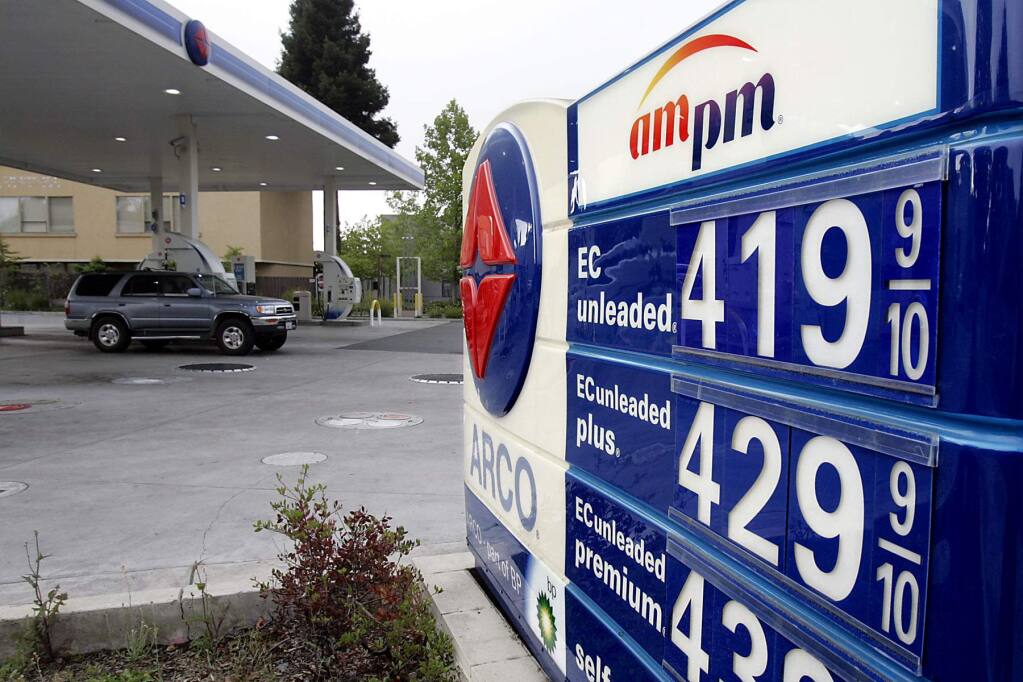Analysts say gas prices in California could approach $4-a-gallon this summer. (The Press Democcrat, 2008)