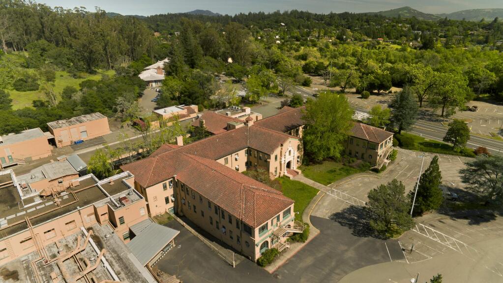 The former Sutter Hospital campus on Chanate Road is slated for housing development but plans have stalled due to several lawsuits and neighbors concerns. (Chad Surmick / The Press Democrat) 2018