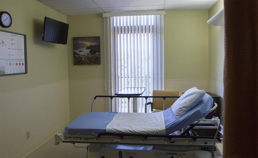 One of the rooms in A Woman's Place in the Sonoma Valley Hospital. (Photo by Robbi Pengelly/Index-Tribune)