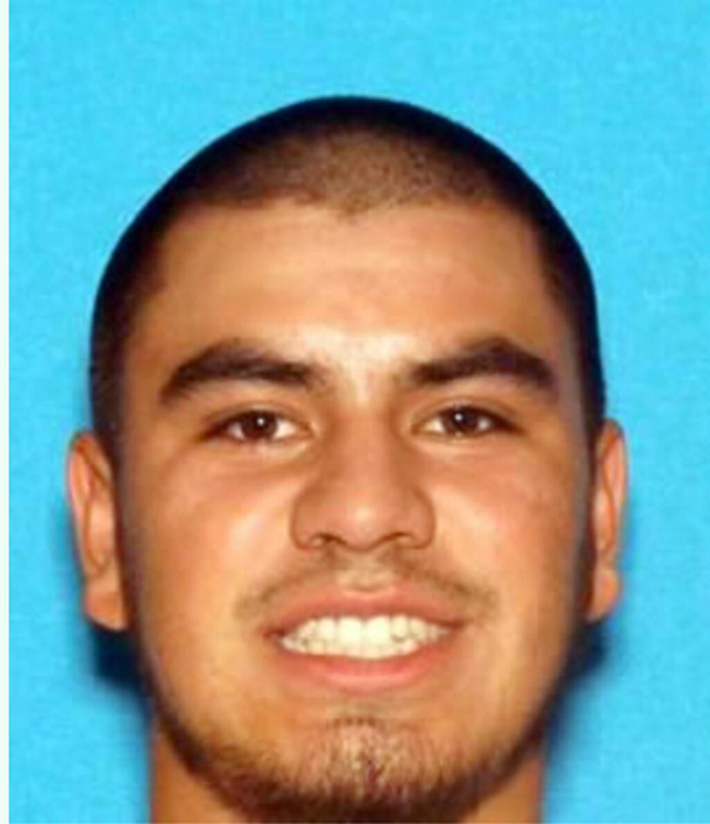 This undated photo provided by the California Highway Patrol shows Fernando Castro. Castro is the subject of an Amber Alert as law enforcement agencies in Northern California were frantically searching Thursday, May 26, 2016, for a 15-year-old girl, Pearl Pinson, whom a witness reportedly heard screaming for help as a young man dragged her across a freeway overpass. (California Highway Patrol via AP)