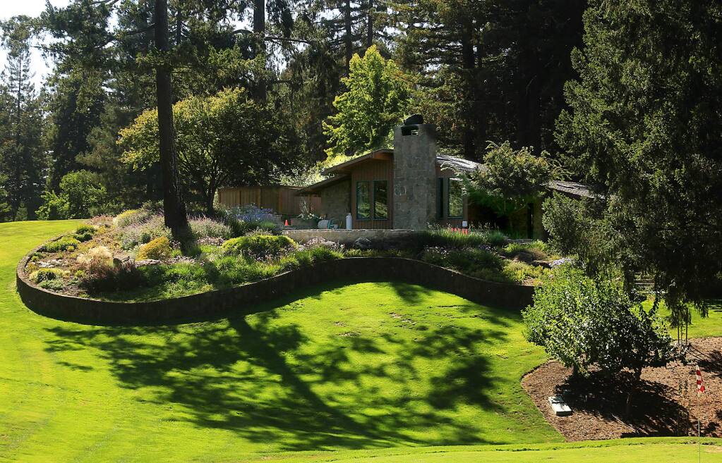 Kent Porter / Press DemocratThe 1960s studio of Charles Schulz is surrounded by a four-hole golf course and redwood trees.