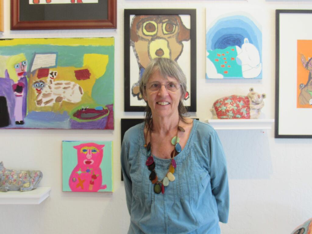 Mary Lest, with Alchemia Gallery in downtown Petaluma.