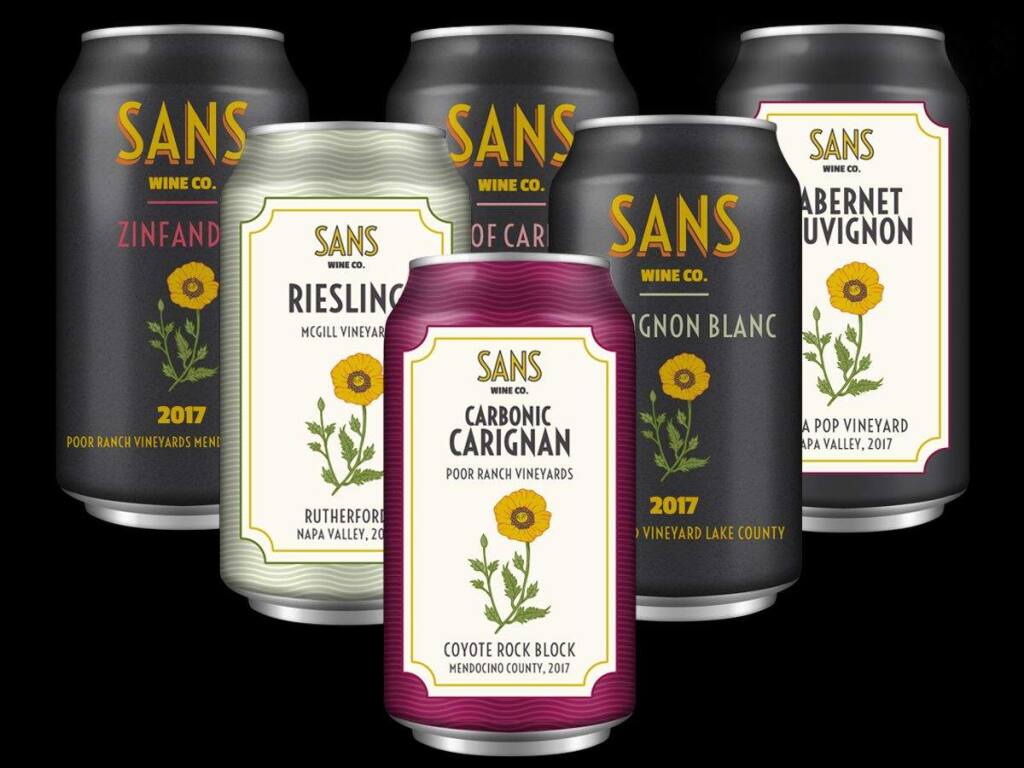 Sonoma County's Sans Wine Co. produces fine wine in cans. (courtesy image)